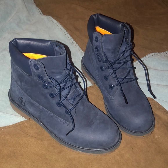 women's navy blue timberland boots